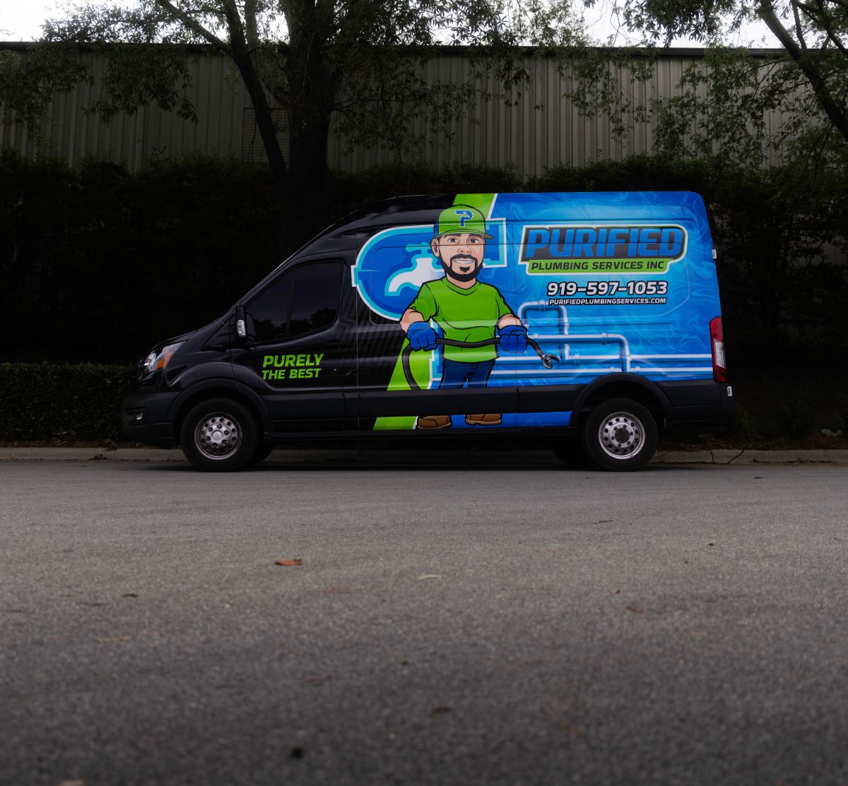 The Purified Plumbing van